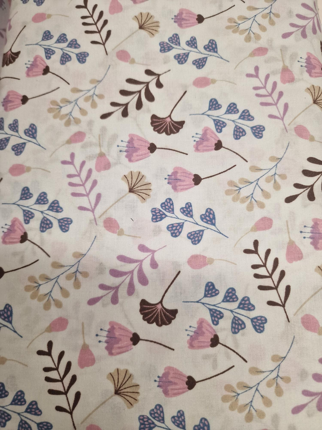 Algodon FLORES SILVESTRES ROSA