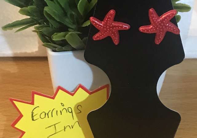 Children-Adult Studs -Red - CASER10