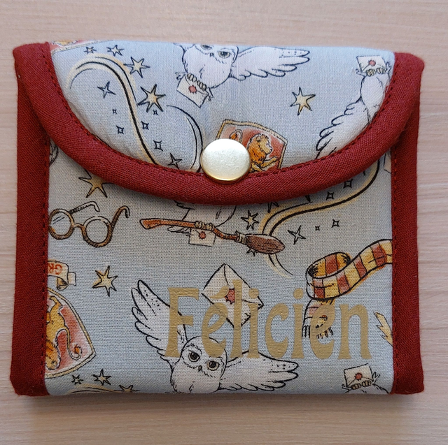 Porte-monnaie enfant bleu et rouge