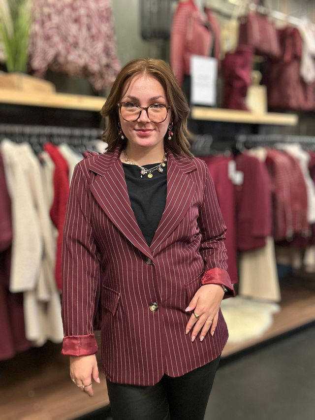 Blazer Anne bordeaux