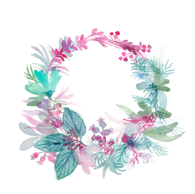 Aquarelle Pastel fleuri