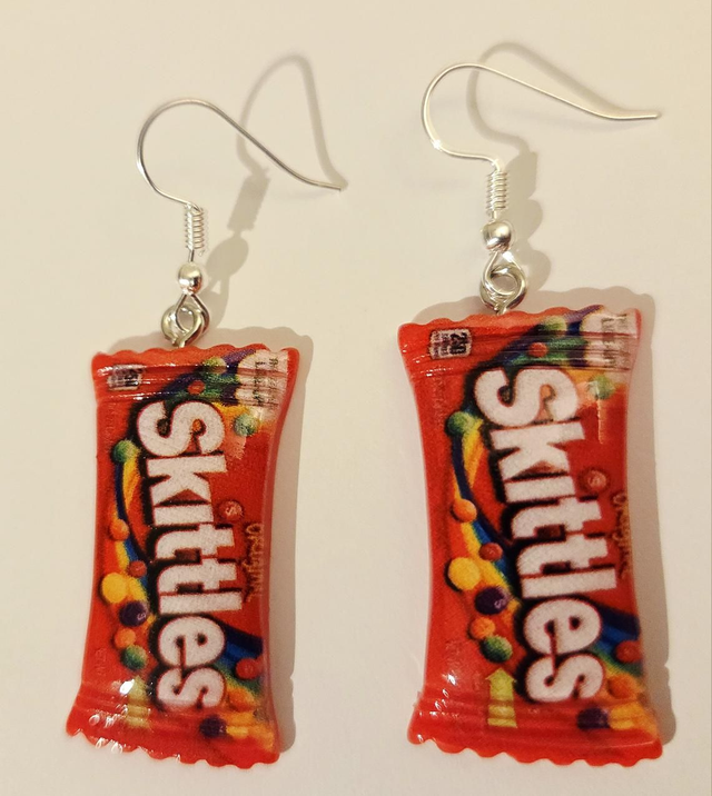 Skittles Silver Plated Earrings (nickel free) 