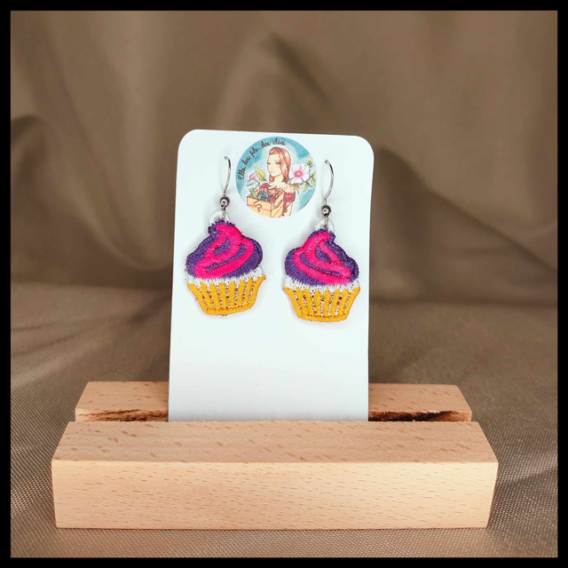 Boucles d&#039;oreilles Rose et violet