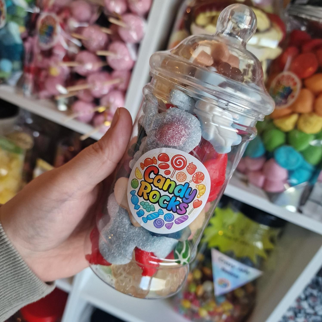 Christmas Pick n Mix Selection in small Victorian jar 