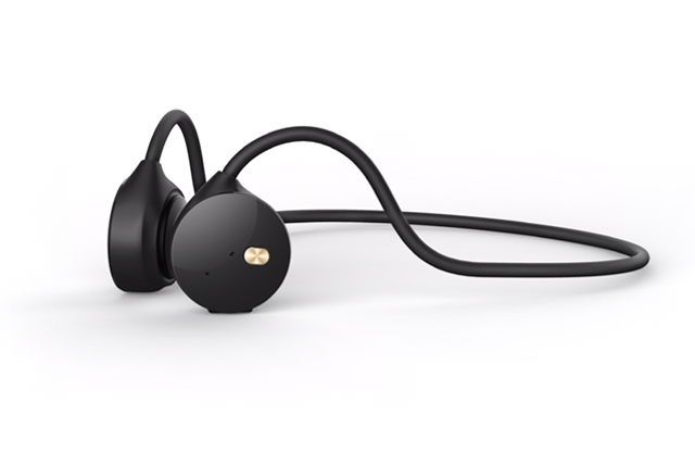 Hanngo.R R18 Auriculares de Conducción Ósea Cascos Inalámbricos Bluetooth para Correr Audífono Deportivos Negro