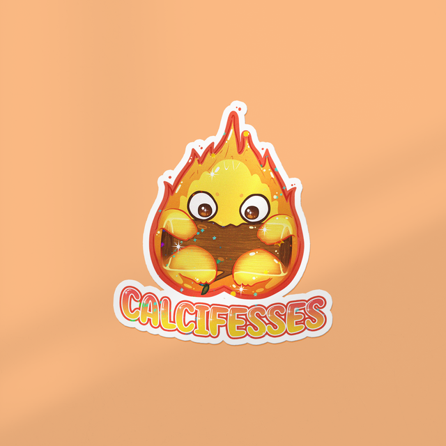 Sticker à lamination holographique CALCIFESSES