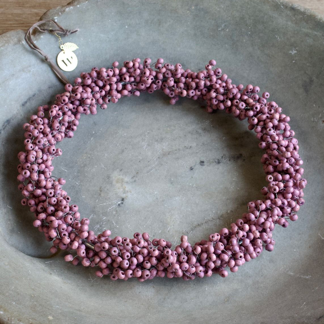 Weldaad Krans oud roze