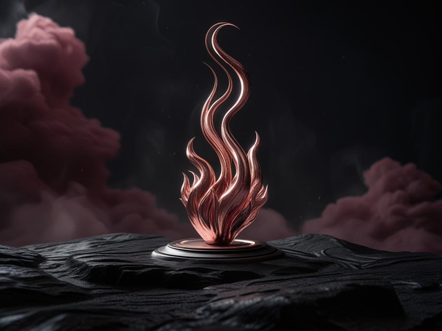 Rose Gold Flame Pulse - SAME DAY DELIVERY 