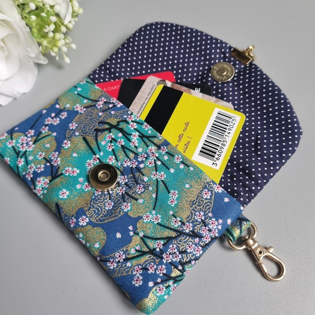 Porte-carte & pièces "Akina" turquoise