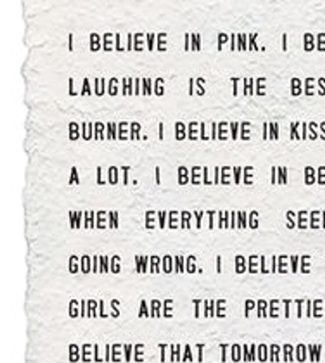 ‘Pink’ Handmade Paper Print