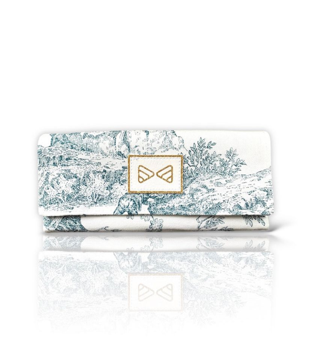 Porte feuille/compagnon « Le Romantique » vert