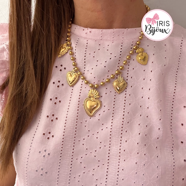 Collana cuore sacro maxi 