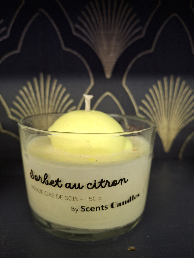 Bougie gourmande Sorbet Citron