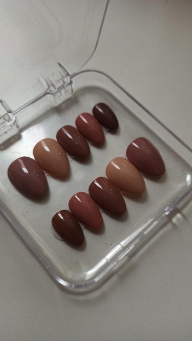 Camaïeu de marron - amande XS 