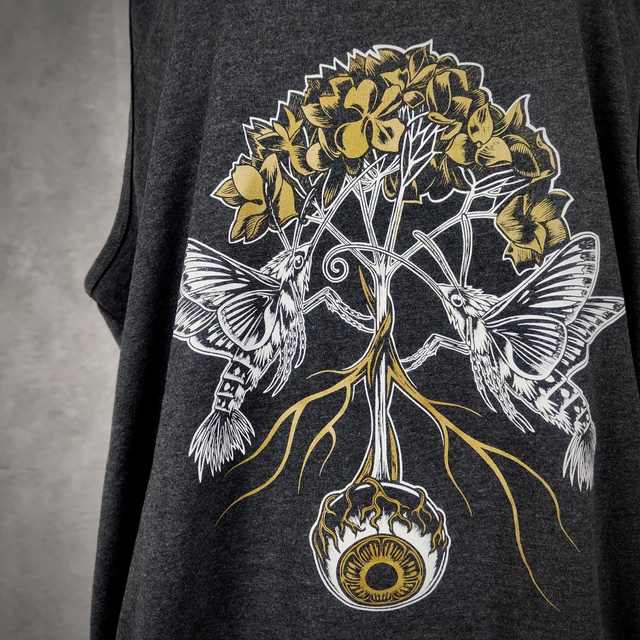 T-shirt Tank "Moro-Sphinx" Gris Asphalte