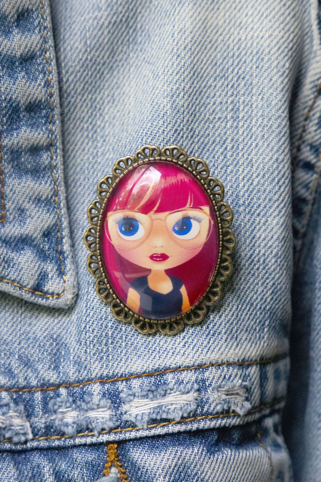 Broche bijou pour veste femme BEKI