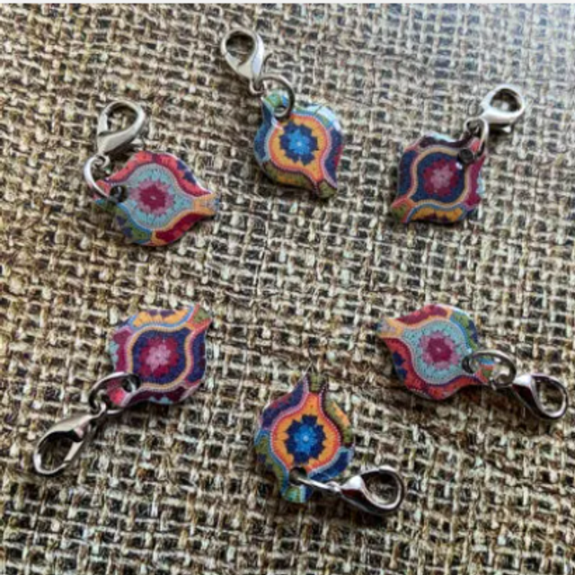Stitch Marker Crochet - Mystical Lanterns set of 6 