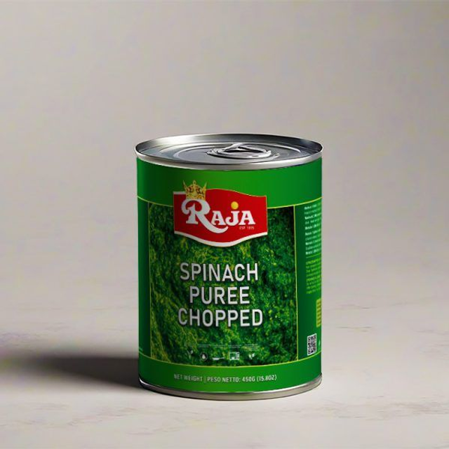 Raja Spinach Puree Chopped 800G