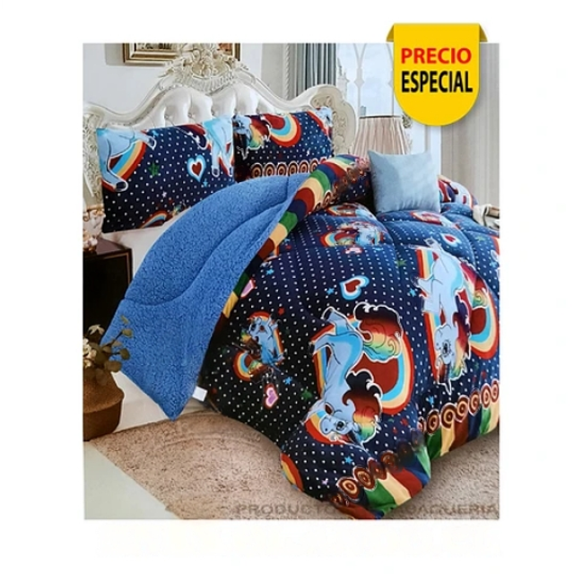 Plumón Sherpa 1 ,5 Plaza Arcoiris y Unicornios