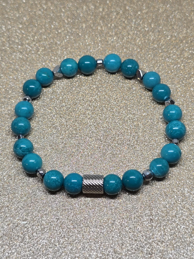 Bracelet Turquoise de Chine en 0,8 cm