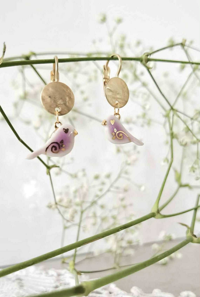 "Passarinhos" Brincos Médios / Medium Earings