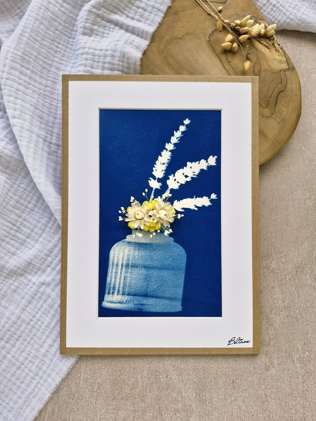 Cyanotype - Éclat de verre #16