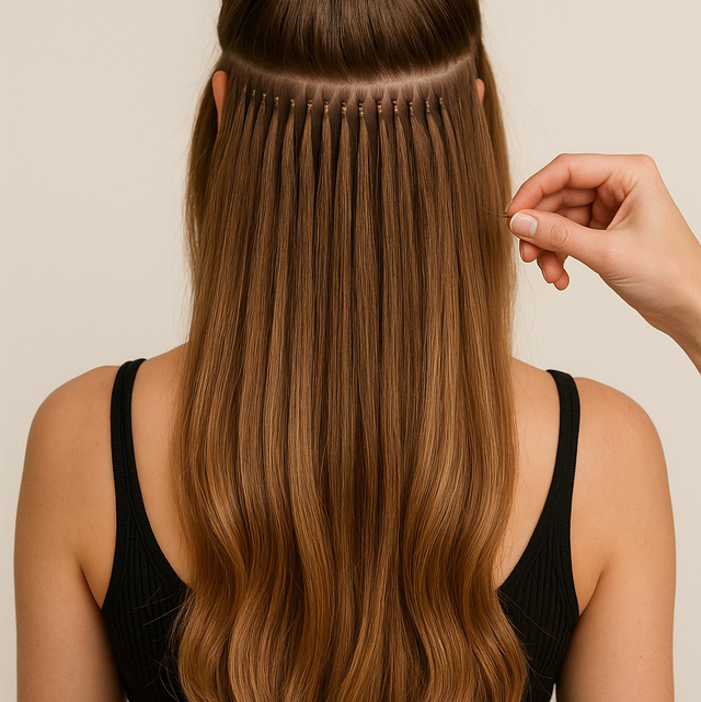 Echthaarverlängerung – 50 Strähnen (45 cm)