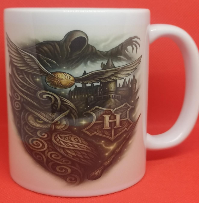 Custom Unofficial Printed Harry Potter 11oz Boxed Mug. 