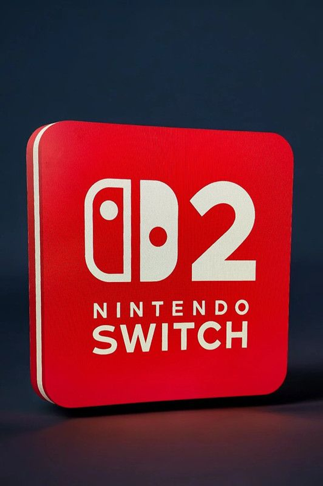 Lampe LED Nintendo Switch 2 – Déco rétro gaming / Cadeau gamer