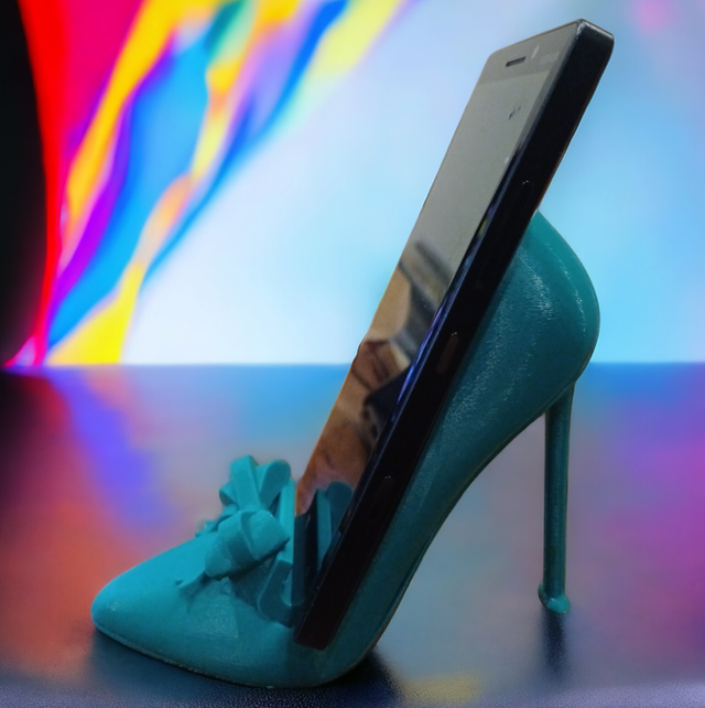 📱💖 Support de téléphone en forme de talon haut – imprimé en 3D, couleur personnalisable !