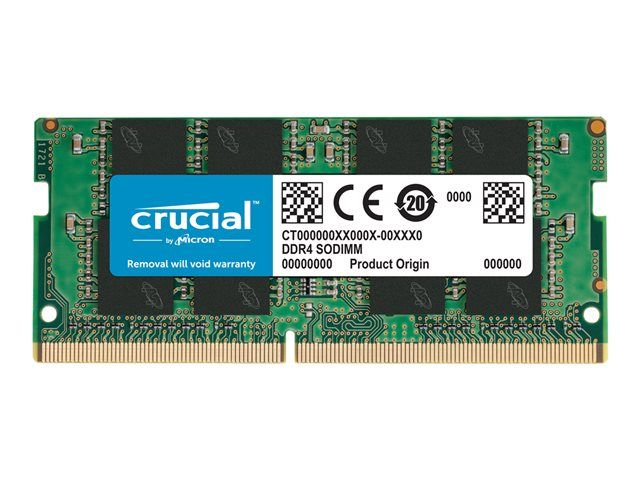  Crucial - DDR4 - modulo - 4 GB - SO DIMM 260-pin - 2666 MHz / PC4-21300 - CL19 - 1.2 V - senza buffer - non ECC