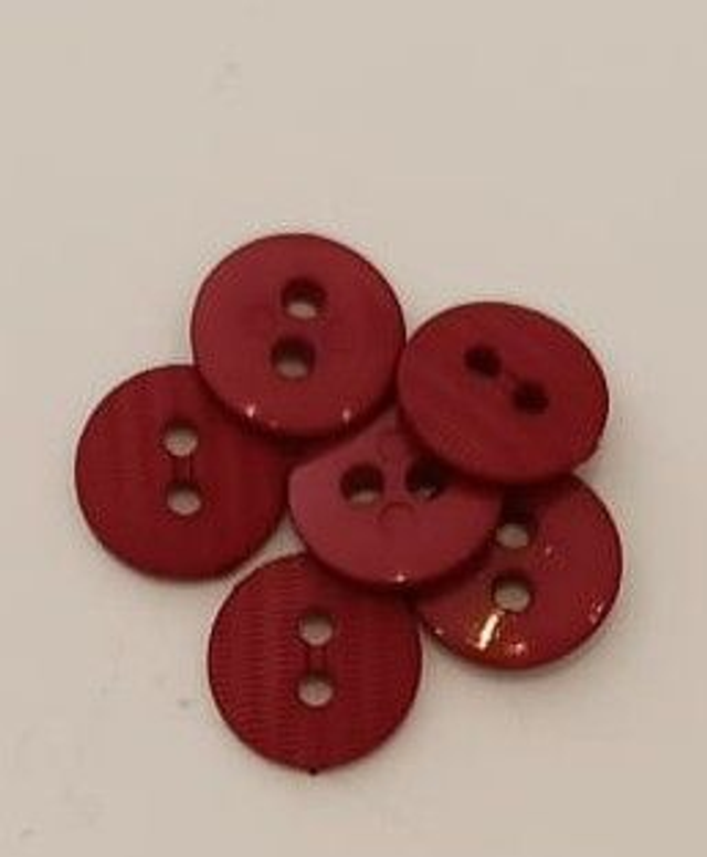 Knopen: Rood met motief 12mm