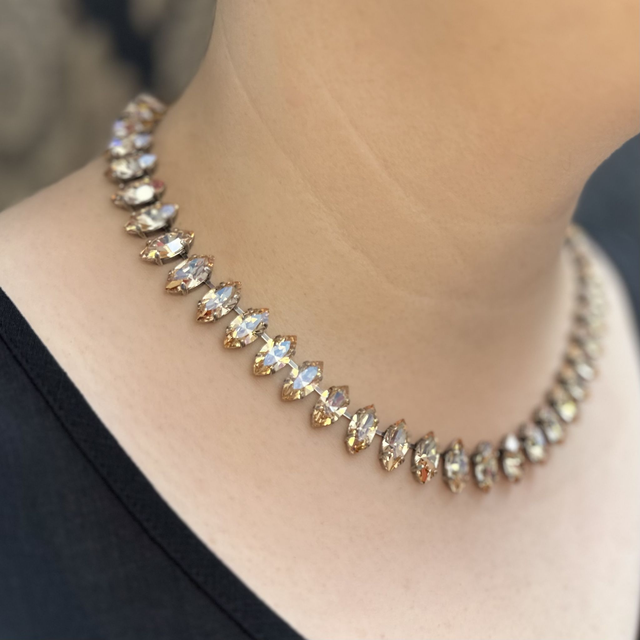 Collier DEVA NAVETTE GOLDEN HONEY