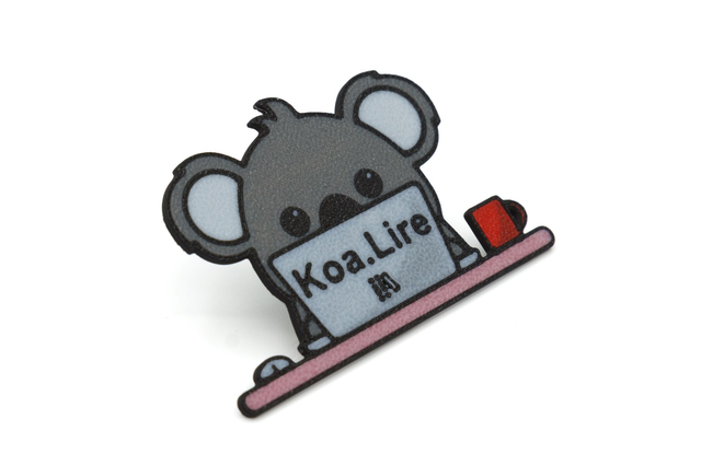 Badge ou aimant Koa.Lire