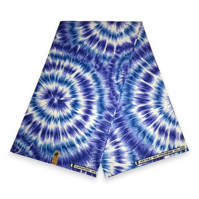 WAX Tie Dye Bleu /50cm
