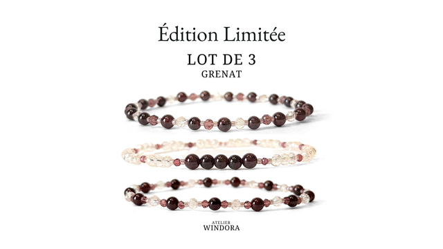 Bracelet | Grenat - Collection | Lot de 3