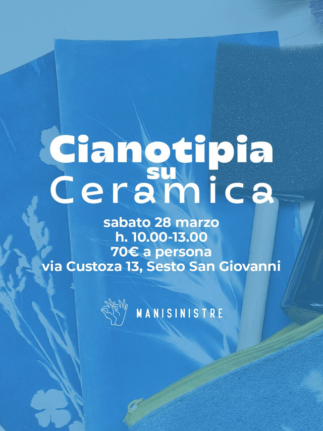 Workshop di Cianotipia su ceramica
