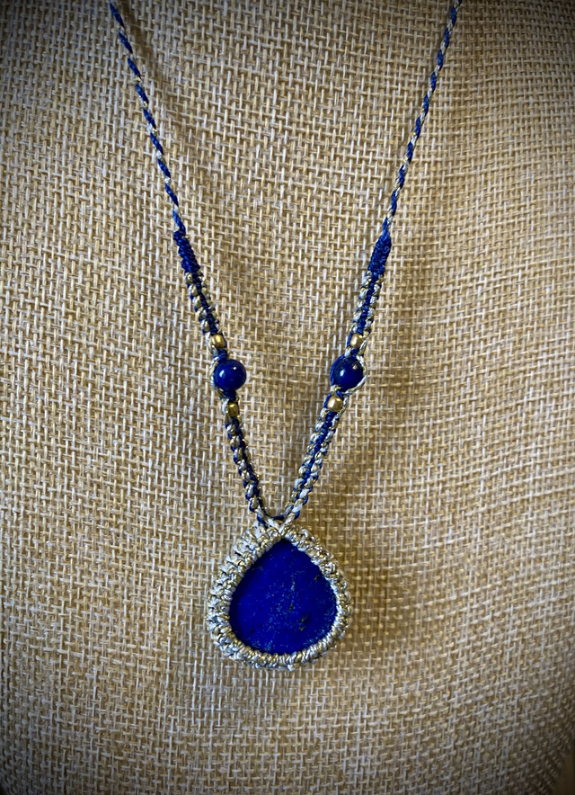 Collier ajustable Lapis-Lazuli