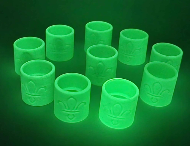 Woggle - Glow - Green - 10 Pack