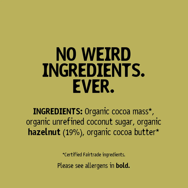 Hu Organic Hazelnut Butter Dark Chocolate Bar