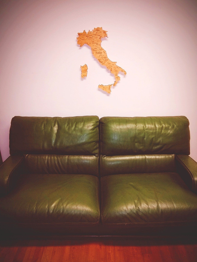 A03 – Carte de l'Italie – Décoration Murale Design