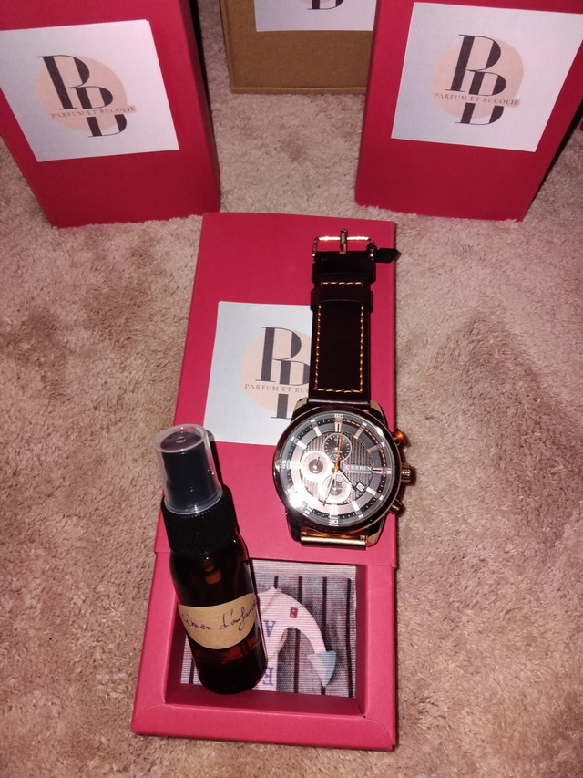 Coffret 1 parfum + 1 montre homme CURREN