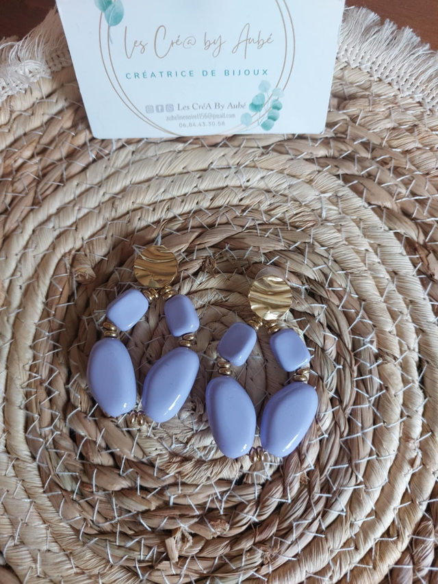 BO CHIC PERLES LILAS/ ACIER INOXYDABLE 0000065