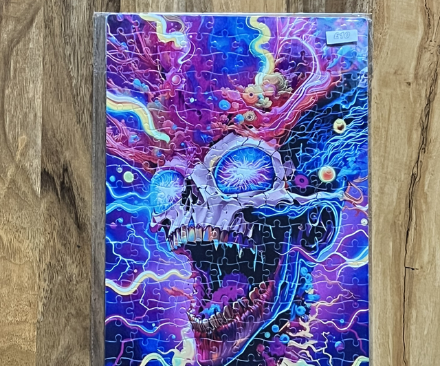 Trippy skull  limited to 1 A3 200 piece jigsaw