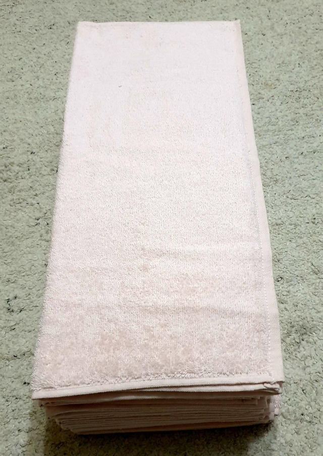 Serviettes 50x90  Lot de 6 pièces rose pâle