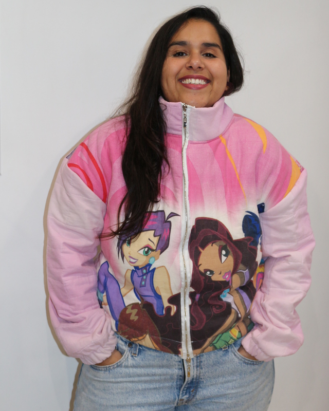 ✨ Veste upcyclée – Édition Winx Club (Sirenix au dos) ✨