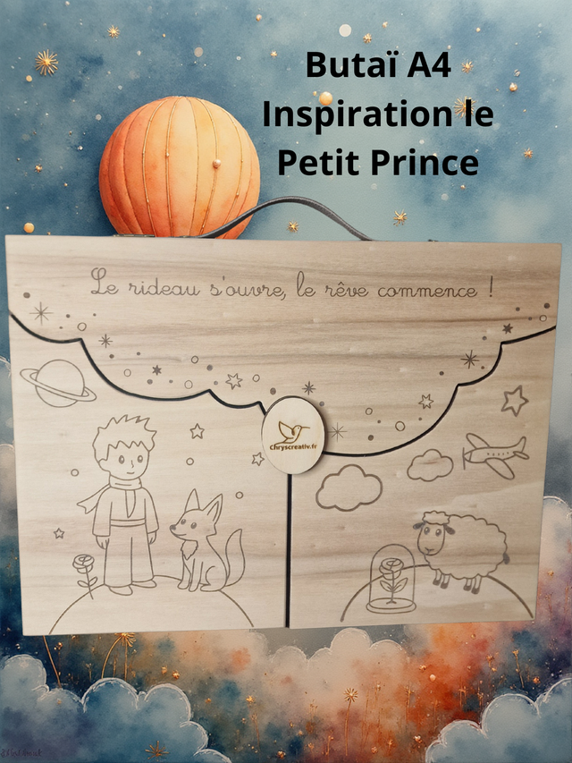 BUTAÏ A4 pour Kamishibaï inspiré thème le Petit Prince