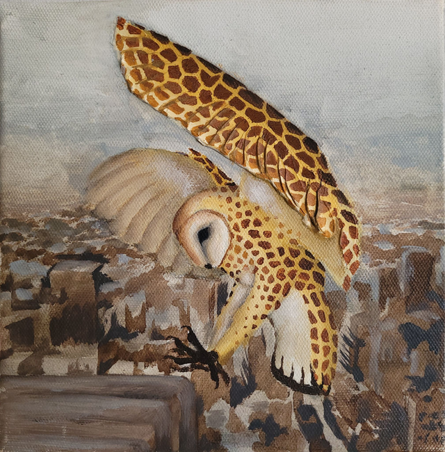 Descending Giraffe Owl