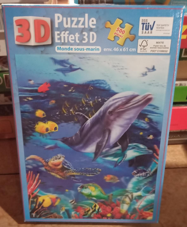 Puzzle 3D fond marin 500 pièces 
