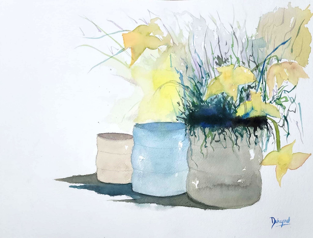 Jonquilles au trois pots, 2018